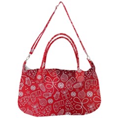 Christmas Pattern Red Removable Strap Handbag by Salman4z