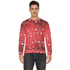 Christmas Pattern Red Men s Fleece Sweatshirt by Salman4z