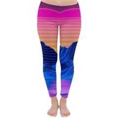 Sun Ultra Artistic 3d Illustration Sunset Classic Winter Leggings by Salman4z