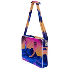 Sun Ultra Artistic 3d Illustration Sunset Cross Body Office Bag by Salman4z