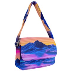 Sun Ultra Artistic 3d Illustration Sunset Courier Bag by Salman4z