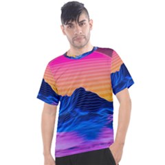 Sun Ultra Artistic 3d Illustration Sunset Men s Sport Top by Salman4z