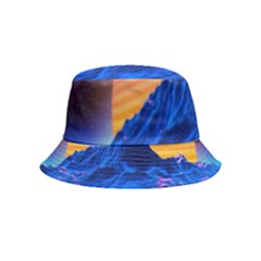 Sun Ultra Artistic 3d Illustration Sunset Bucket Hat (kids) by Salman4z