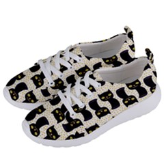 Black Cats And Dots Koteto Cat Pattern Kitty Women s Lightweight Sports Shoes by Salman4z