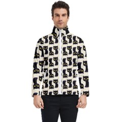 Black Cats And Dots Koteto Cat Pattern Kitty Men s Bomber Jacket