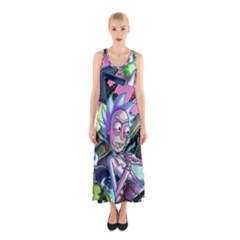 Rick And Morty Time Travel Ultra Sleeveless Maxi Dress by Salman4z