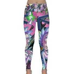 Rick And Morty Time Travel Ultra Lightweight Velour Classic Yoga Leggings by Salman4z