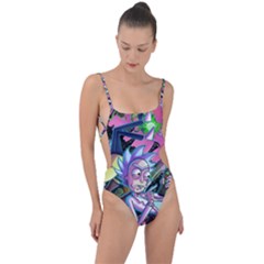 Rick And Morty Time Travel Ultra Tie Strap One Piece Swimsuit by Salman4z