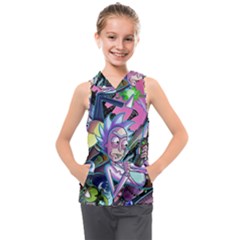 Rick And Morty Time Travel Ultra Kids  Sleeveless Hoodie by Salman4z