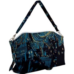 Hogwarts Castle Van Gogh Canvas Crossbody Bag by Salman4z