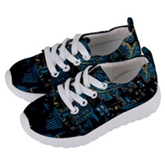 Hogwarts Castle Van Gogh Kids  Lightweight Sports Shoes by Salman4z