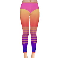 Sunset Summer Time Inside Out Leggings by Salman4z