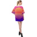 Sunset Summer Time Oversized Chiffon Top View2