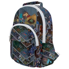 Fictional Character Cartoons Rounded Multi Pocket Backpack by Salman4z