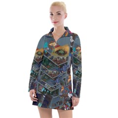 Fictional Character Cartoons Women s Long Sleeve Casual Dress by Salman4z