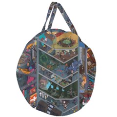 Fictional Character Cartoons Giant Round Zipper Tote by Salman4z