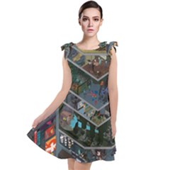 Fictional Character Cartoons Tie Up Tunic Dress by Salman4z