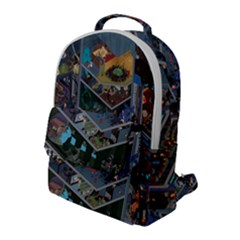 Fictional Character Cartoons Flap Pocket Backpack (large) by Salman4z