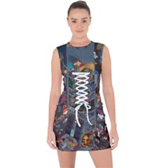 Fictional Character Cartoons Lace Up Front Bodycon Dress by Salman4z