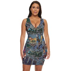 Fictional Character Cartoons Draped Bodycon Dress by Salman4z