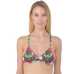 Minimal Digital Cityscape Reversible Tri Bikini Top by Salman4z