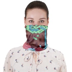 Minimal Digital Cityscape Face Covering Bandana (adult) by Salman4z