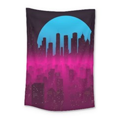 Futuristic Cityscape Small Tapestry by Salman4z