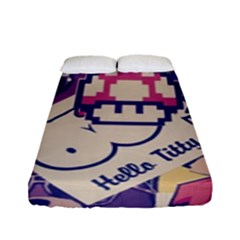 Retro Cartoon Hello Titty Parody Fitted Sheet (full/ Double Size) by Salman4z