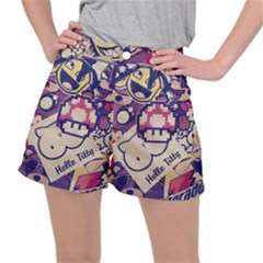 Retro Cartoon Hello Titty Parody Women s Ripstop Shorts by Salman4z