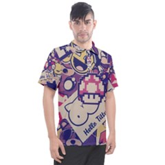 Retro Cartoon Hello Titty Parody Men s Polo Tee by Salman4z