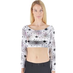 Creepy Spider Long Sleeve Crop Top by Salman4z