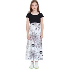 Creepy Spider Kids  Flared Maxi Skirt