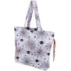 Creepy Spider Drawstring Tote Bag