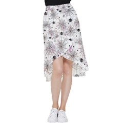 Creepy Spider Frill Hi Low Chiffon Skirt