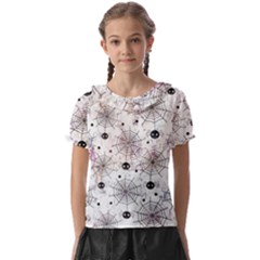 Creepy Spider Kids  Frill Chiffon Blouse by Salman4z