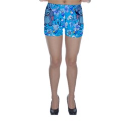 Blue Stitch Aesthetic Skinny Shorts by Salman4z