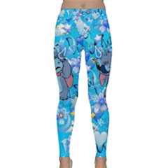 Blue Stitch Aesthetic Classic Yoga Leggings by Salman4z