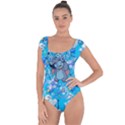 Blue Stitch Aesthetic Short Sleeve Leotard  View1