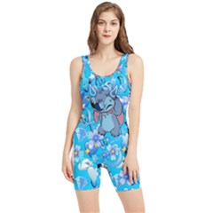 Blue Stitch Aesthetic Women s Wrestling Singlet by Salman4z