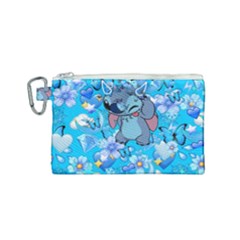 Blue Stitch Aesthetic Canvas Cosmetic Bag (small) by Salman4z