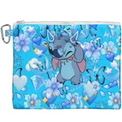 Blue Stitch Aesthetic Canvas Cosmetic Bag (xxxl) by Salman4z