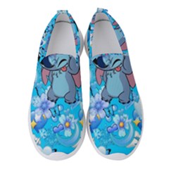 Blue Stitch Aesthetic Women s Slip On Sneakers by Salman4z