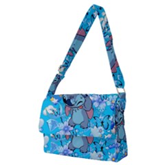 Blue Stitch Aesthetic Full Print Messenger Bag (m) by Salman4z