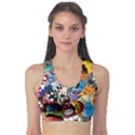 Cartoon Explosion Cartoon Characters Funny Sports Bra View1