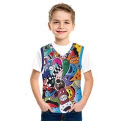 Cartoon Explosion Cartoon Characters Funny Kids  Basketball Tank Top by Salman4z