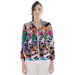 Cartoon Explosion Cartoon Characters Funny Women s Windbreaker by Salman4z