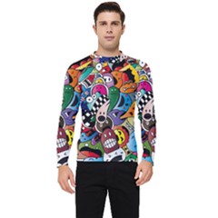 Cartoon Explosion Cartoon Characters Funny Men s Long Sleeve Rash Guard by Salman4z