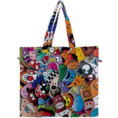 Cartoon Explosion Cartoon Characters Funny Canvas Travel Bag by Salman4z