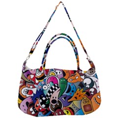 Cartoon Explosion Cartoon Characters Funny Removable Strap Handbag