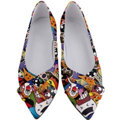 Cartoon Explosion Cartoon Characters Funny Women s Bow Heels